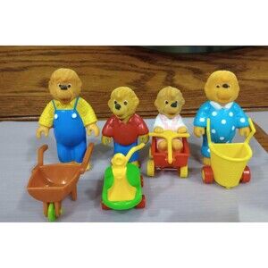 Berenstain Bears McDonalds Toys | Flocked Family 1986-1987 | Vintage Collectible